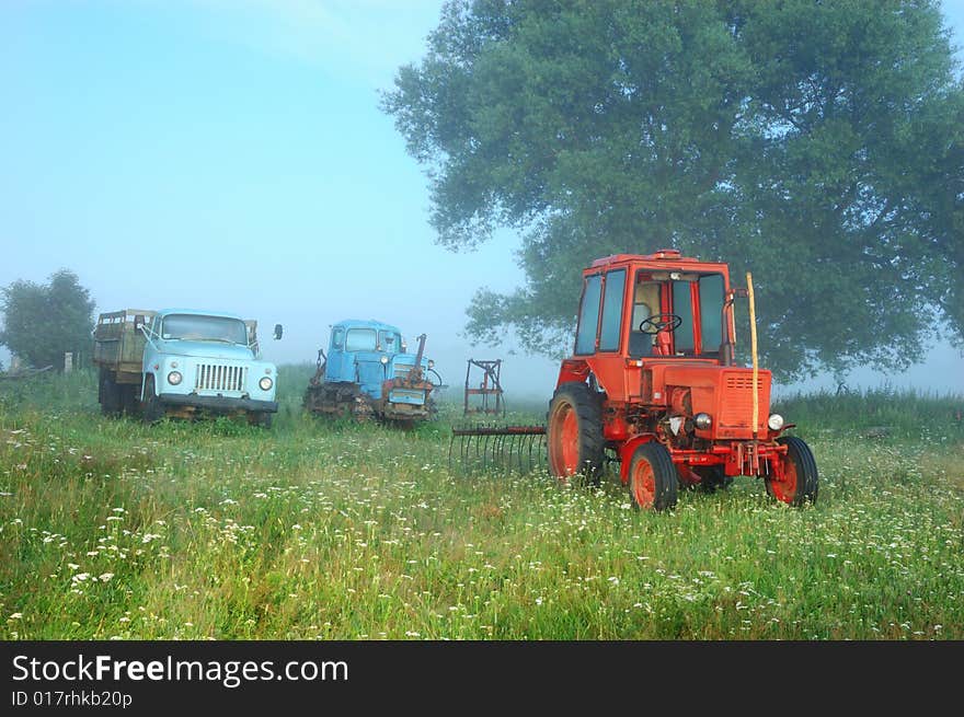 Motor-vehicle pool of the Russian farmer. Motor-vehicle pool of the Russian farmer