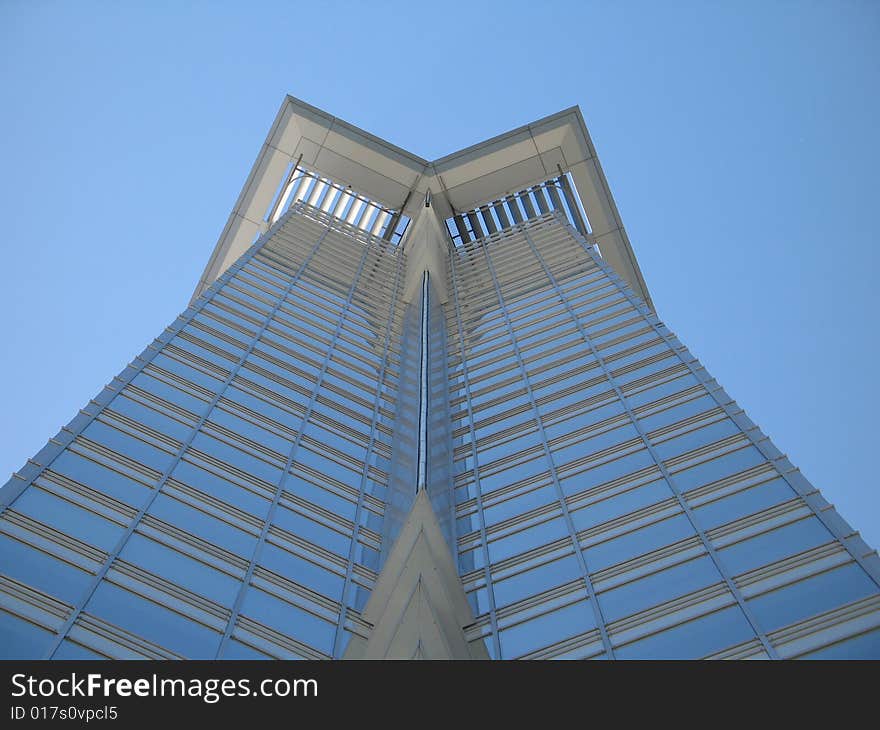 Modern building and blue sky