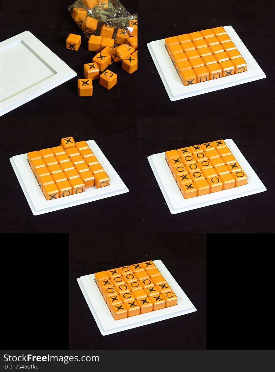 A game with yellow blocks. A game with yellow blocks