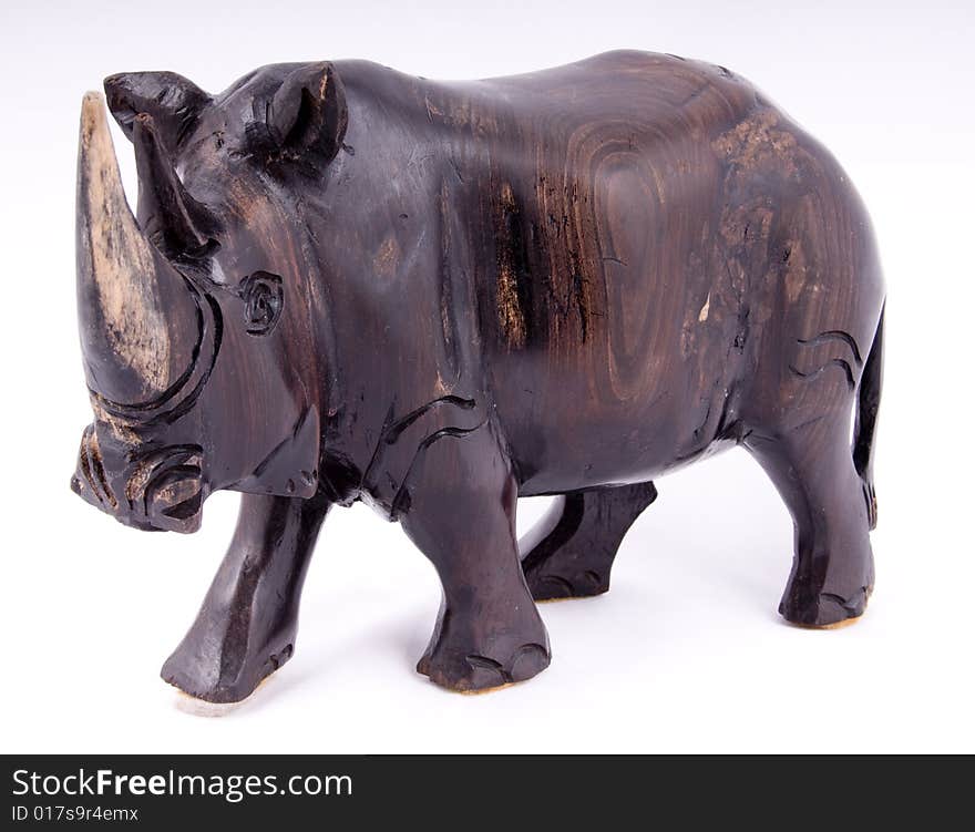 Wooden Rhino