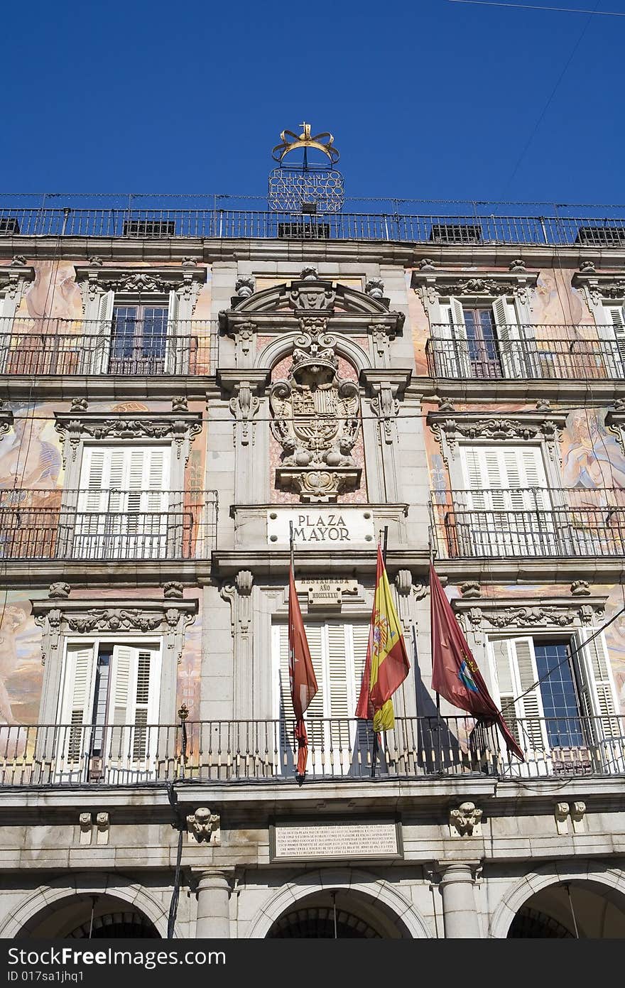 Plaza Mayor (main square). Madrid, Spain. Plaza Mayor (main square). Madrid, Spain