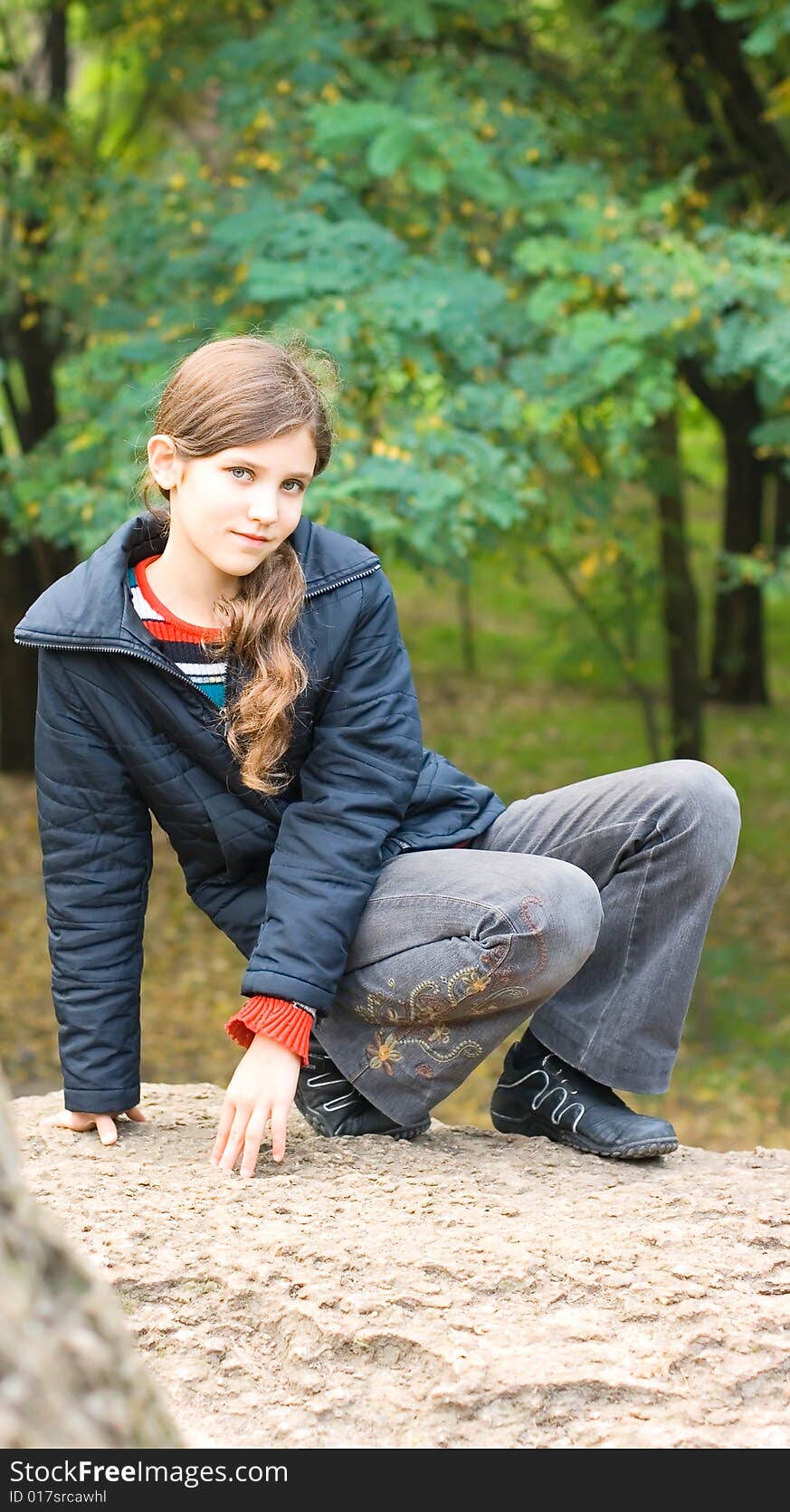 Portrait Teen Girl Outdoor