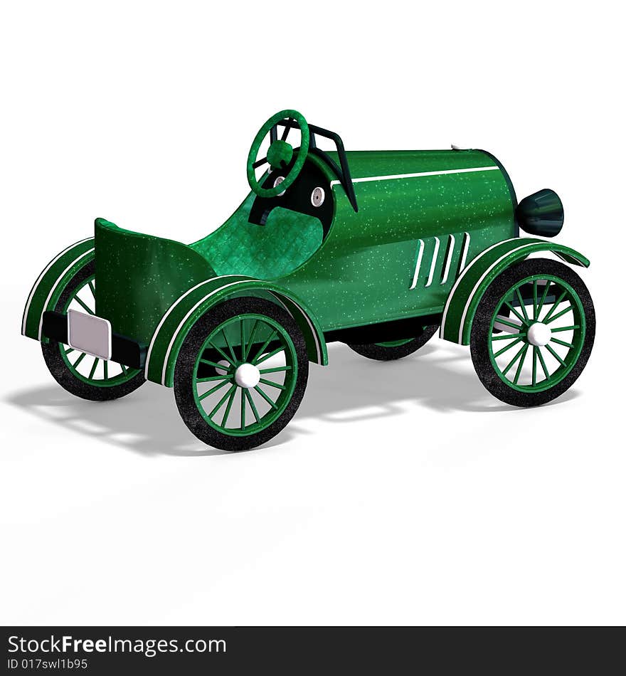 Veteran oldtimer With Clipping Path over white