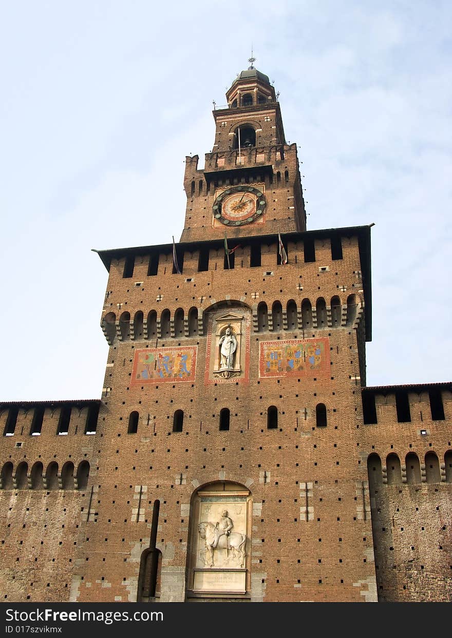 High Castle Sforzesco tower