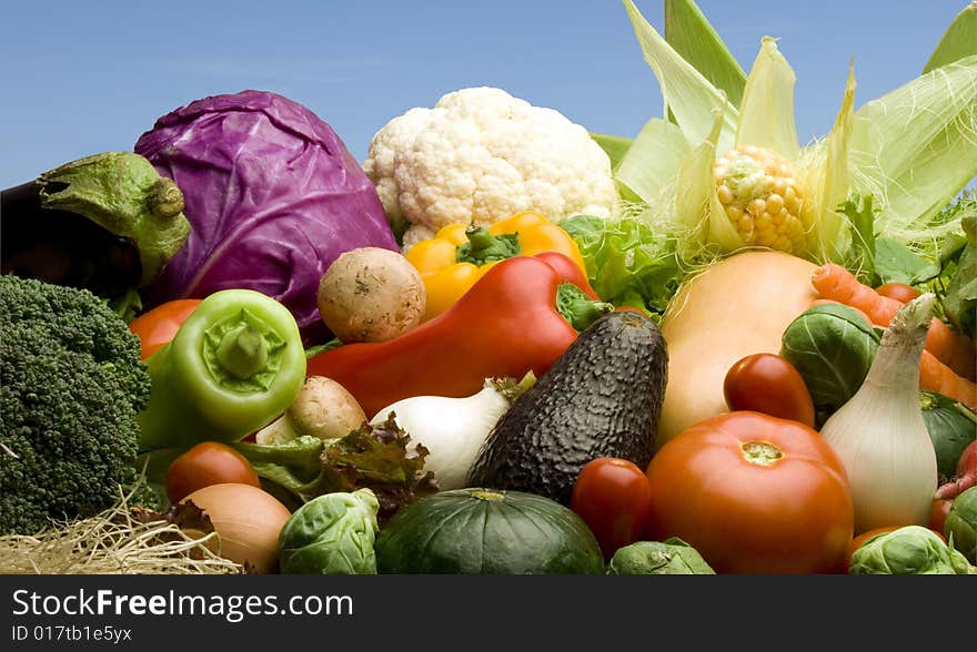 Vegetables variety outdoors