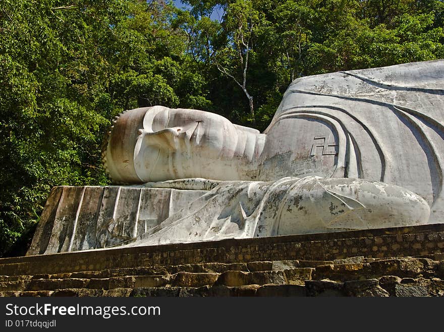 Lying Big Buddha, near Phan Thiet in Vietnam