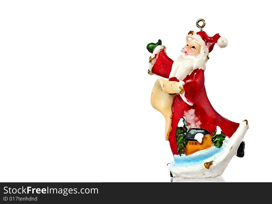 Singing Santa Claus decoration figurine