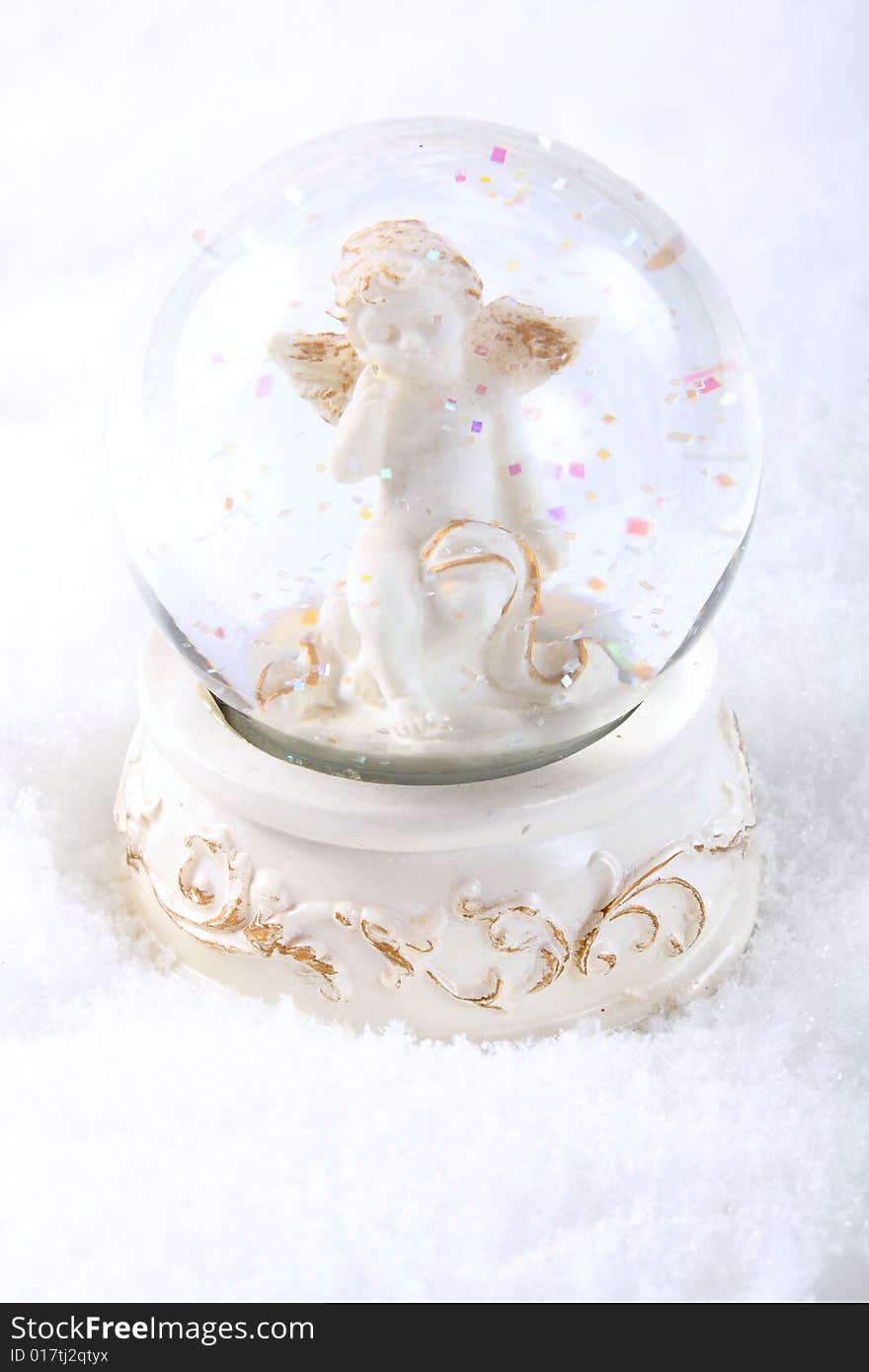 Angel In Glass Sphere