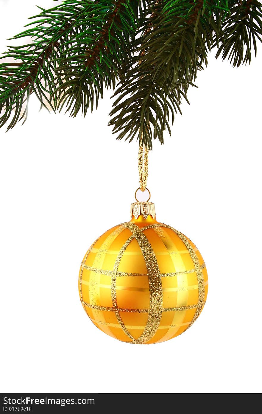 Christmas decoration isolated on white