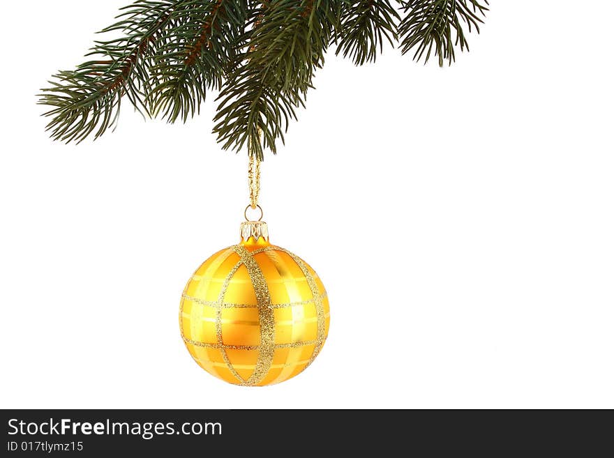 Christmas decoration isolated on white