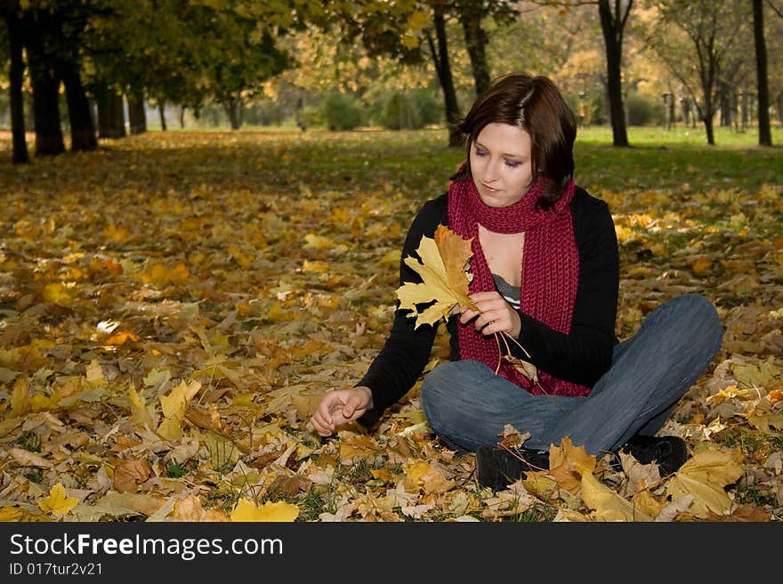 Woman in park