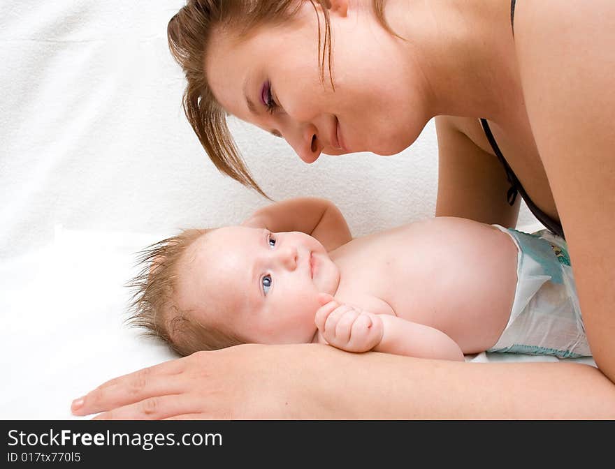 Mother and daughter having fun. Mother and daughter having fun