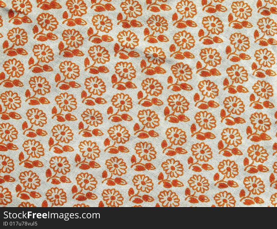 Fabric background with floral design