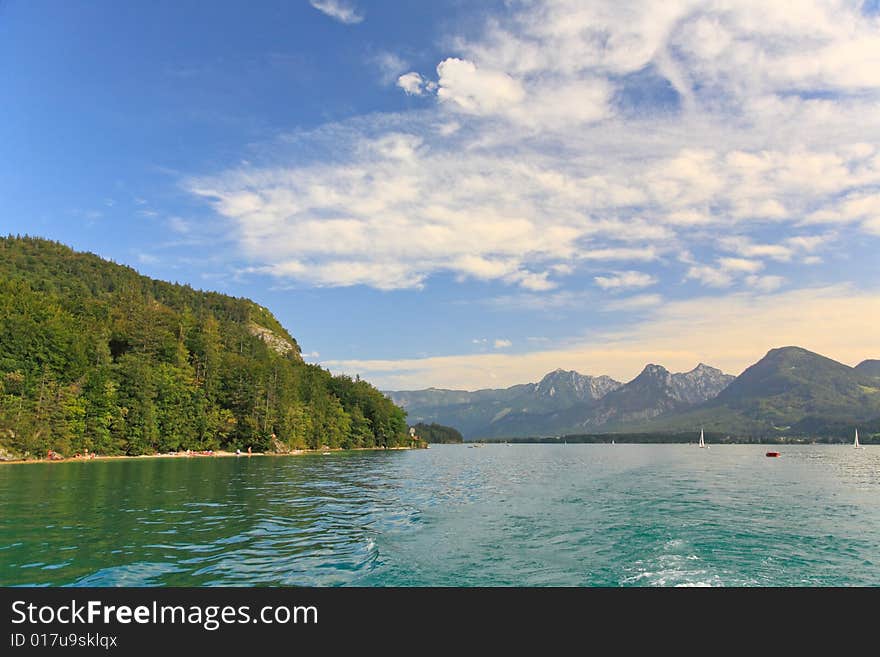 The beautiful countryside around Lake Wolfgang