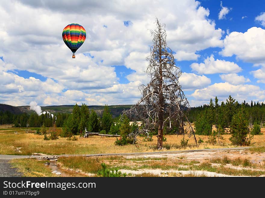 Upper Geyser Basin In Yellowstone