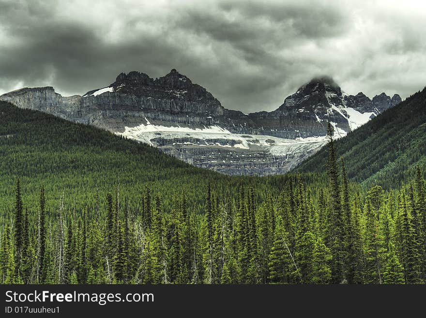 Rocky mountain range in Alberta Canada. Rocky mountain range in Alberta Canada