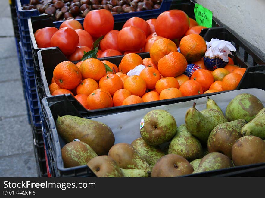 Fruit in a market