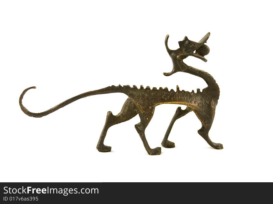 Ancient dragon statuette from China