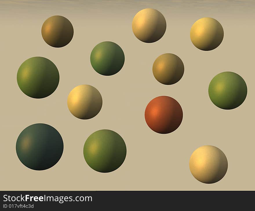 A background collection of retro paint colored balls. A background collection of retro paint colored balls.