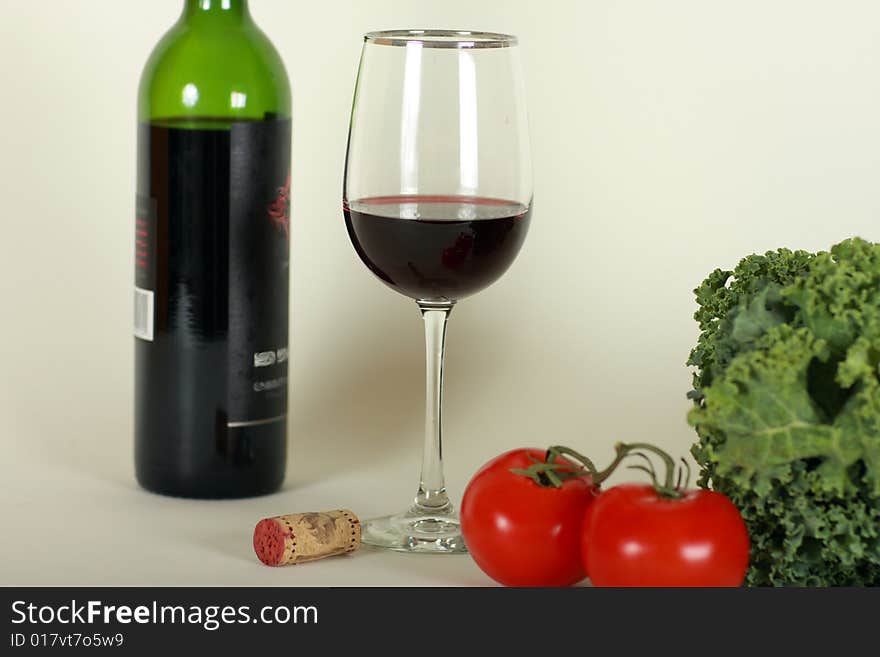 Wine And Vegetables