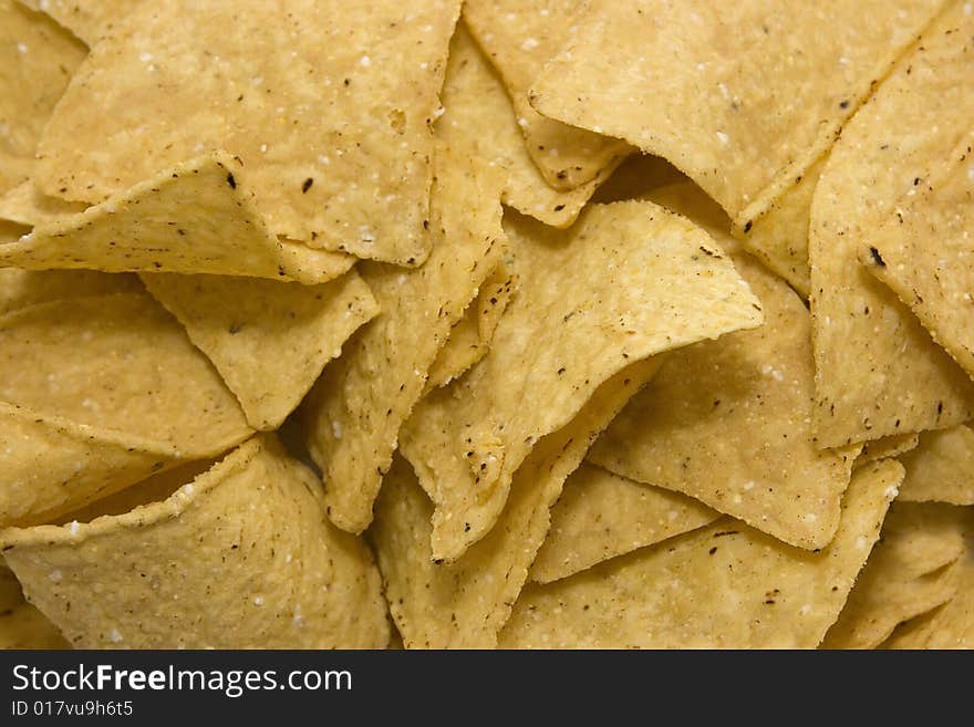 Fried potato chips nachos on the table