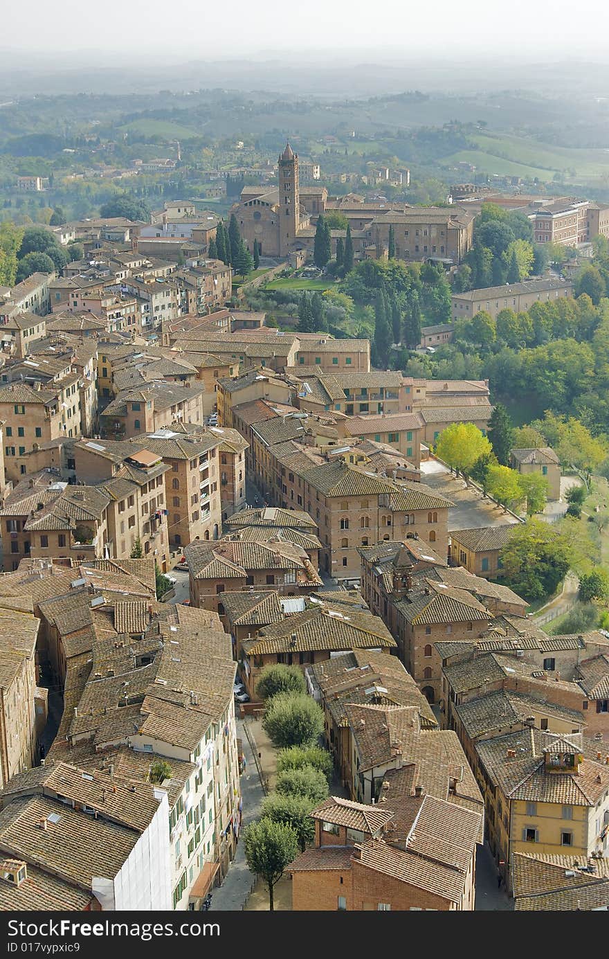 Landscape of Siena s hills