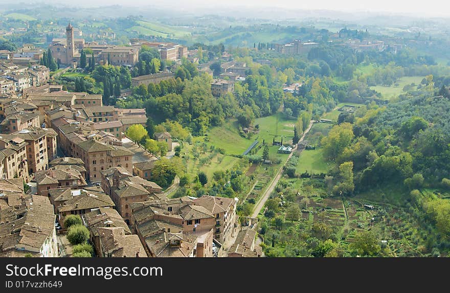 Siena S Hills And Houses