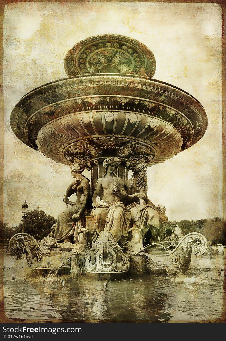 Parisian fountain