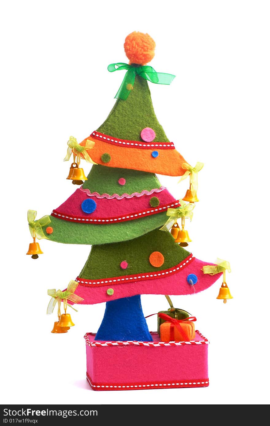 Cristmass tree on white background