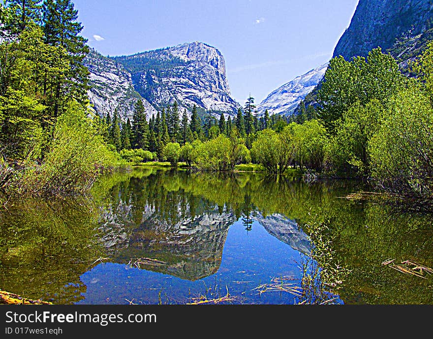 One of the view sites in Yosemite. One of the view sites in Yosemite