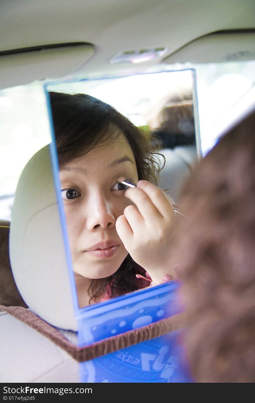 In the make-up girl