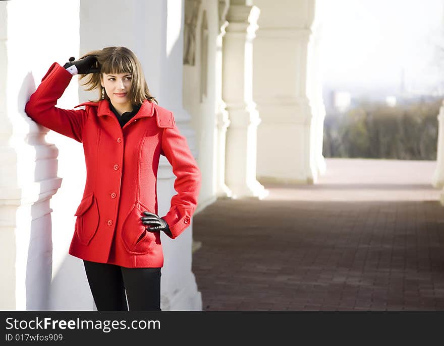 Young Woman In The Park. Young Woman In The Park