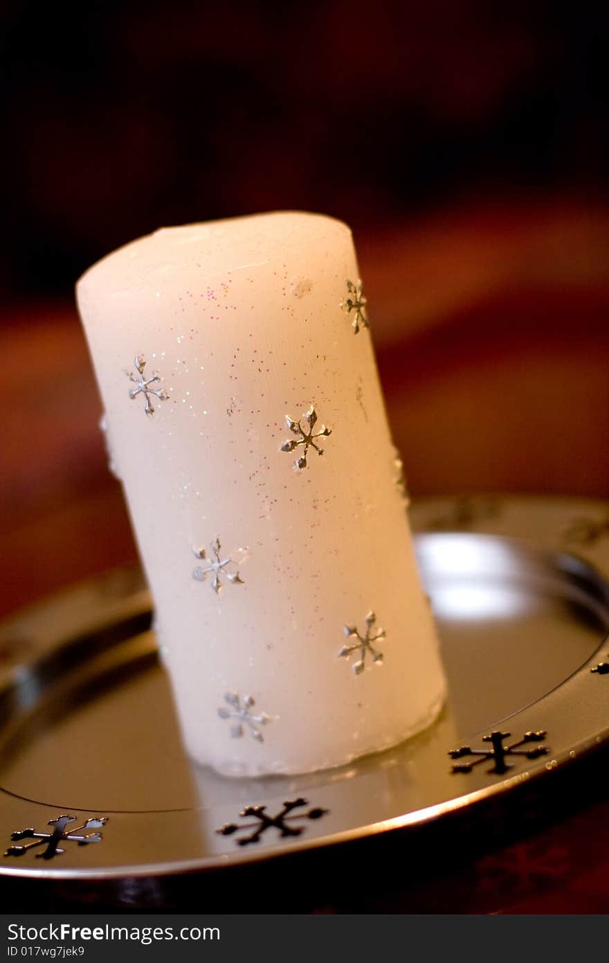 Snowflake candle