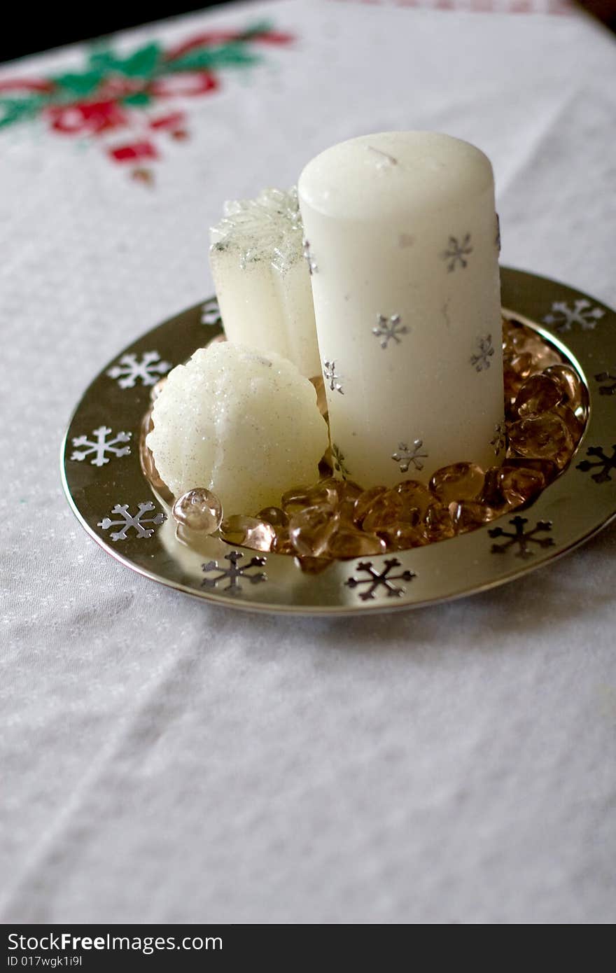 Snowflake candle group