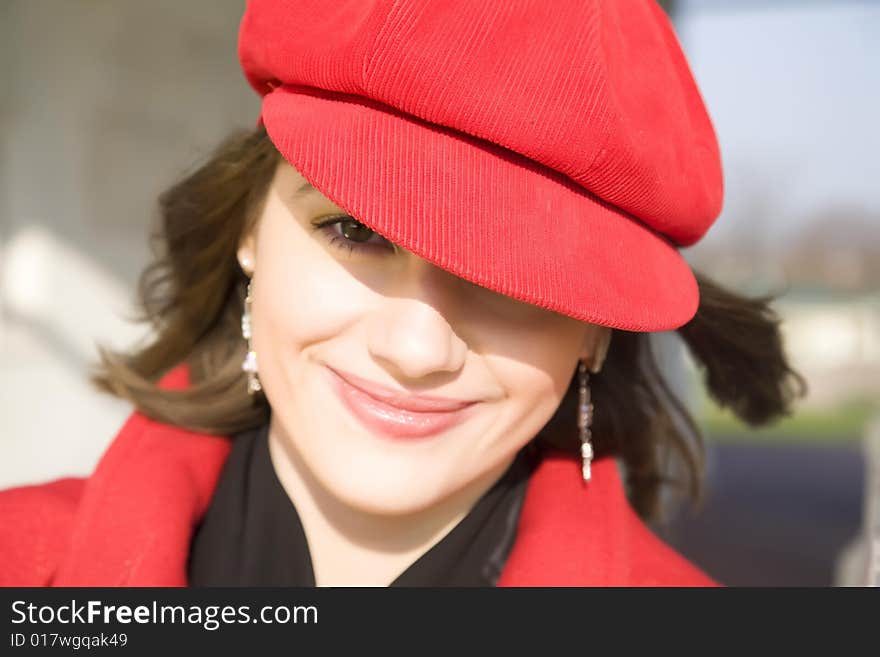 Beautiful Girl Close Up Portrait. Beautiful Girl Close Up Portrait