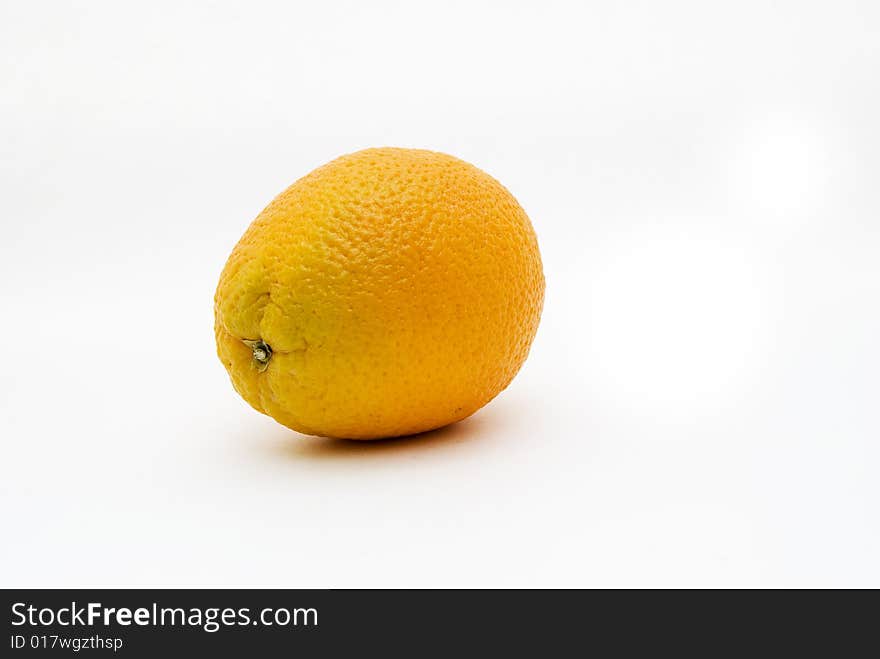 Orange on a white background