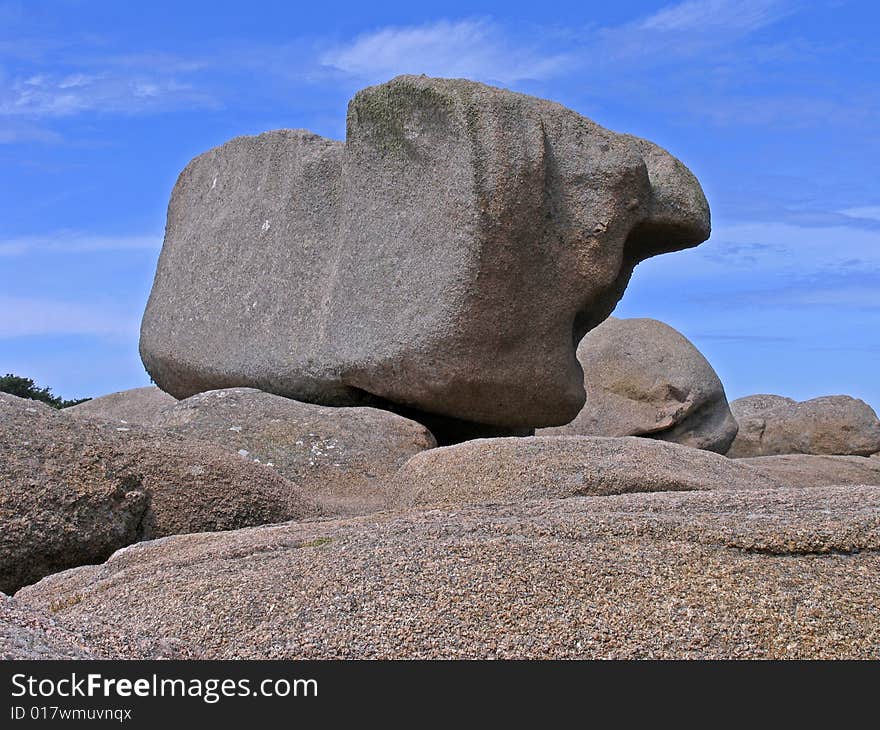 Granite Rocks Near Ploumanach, Brittany