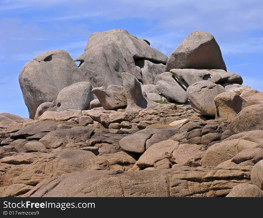 Rocks Near Ploumanach, Brittany, France