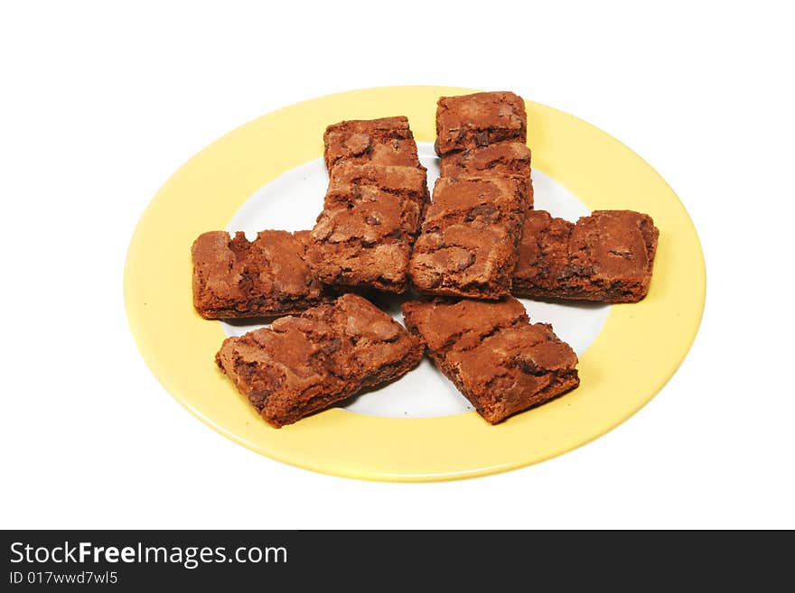 Brownies On Plate