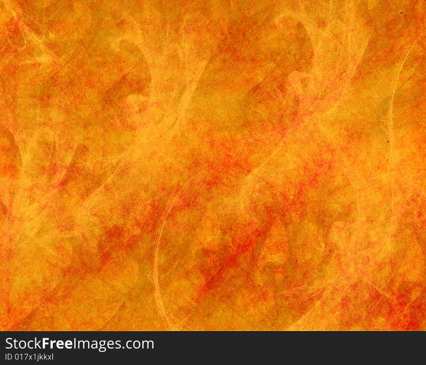 The made old abstract orange background. The made old abstract orange background