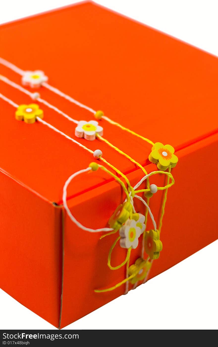 Orange gift box