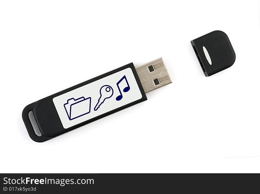 Flash drive with symbols