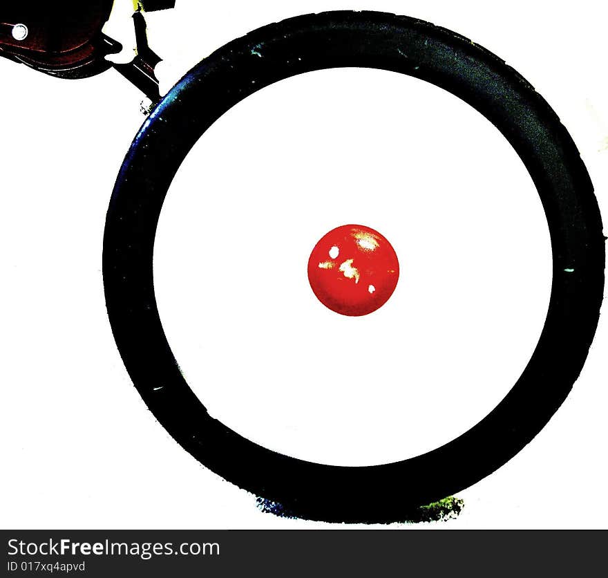 Bike tire on white background. Bike tire on white background