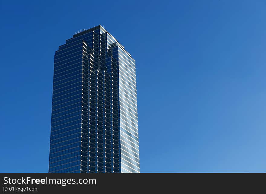 An image of a single high rise building