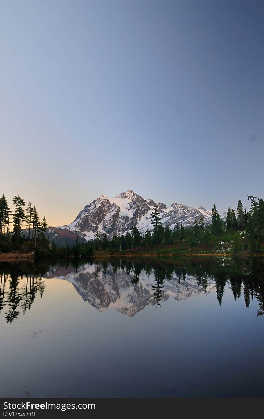 Mt Shuksan after sunset