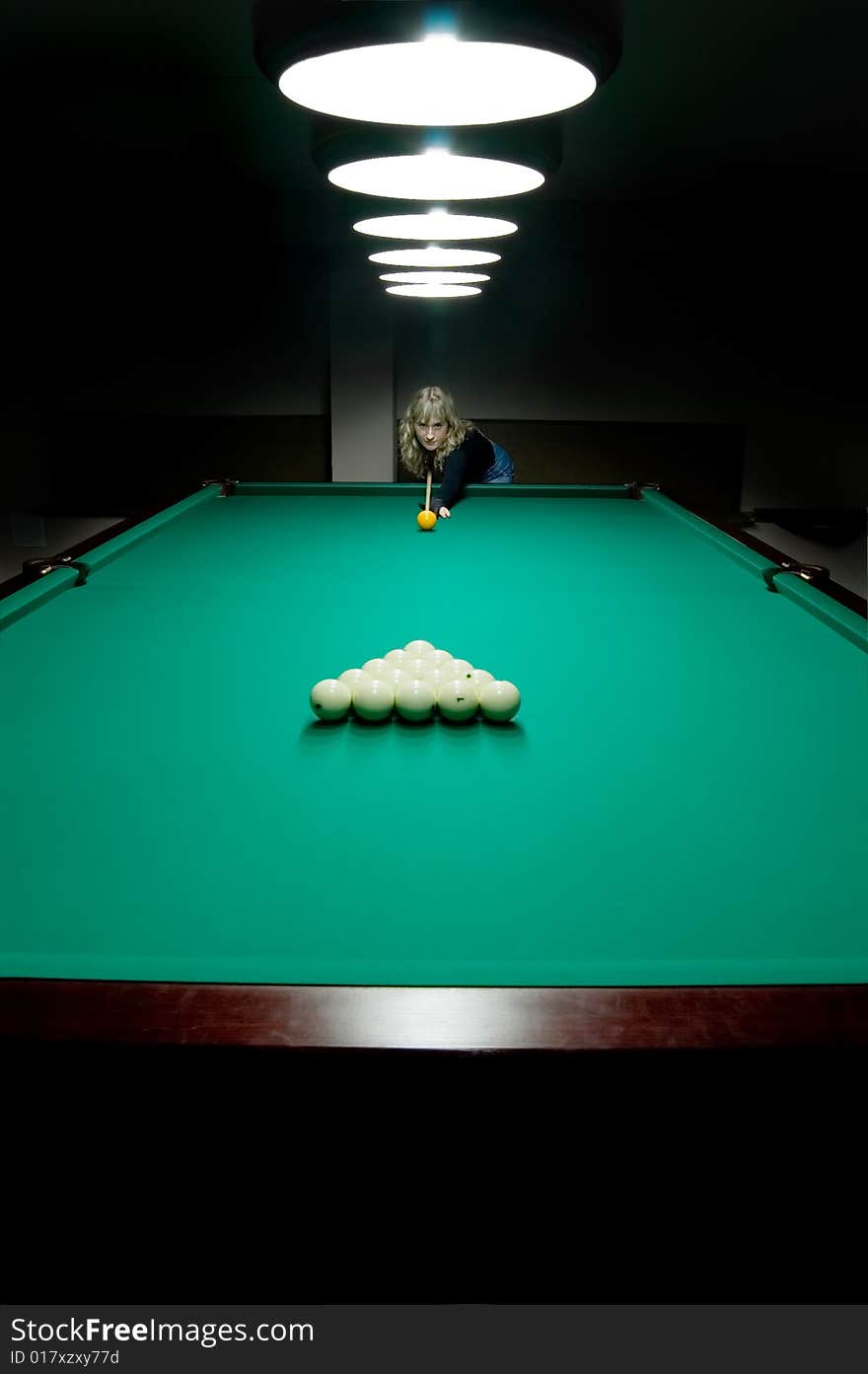 The Girl Plays Billiards