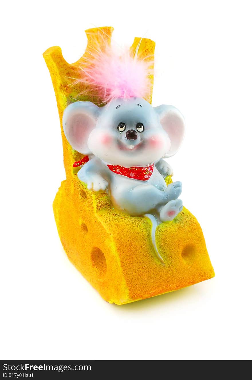 Toy mouse and cheese