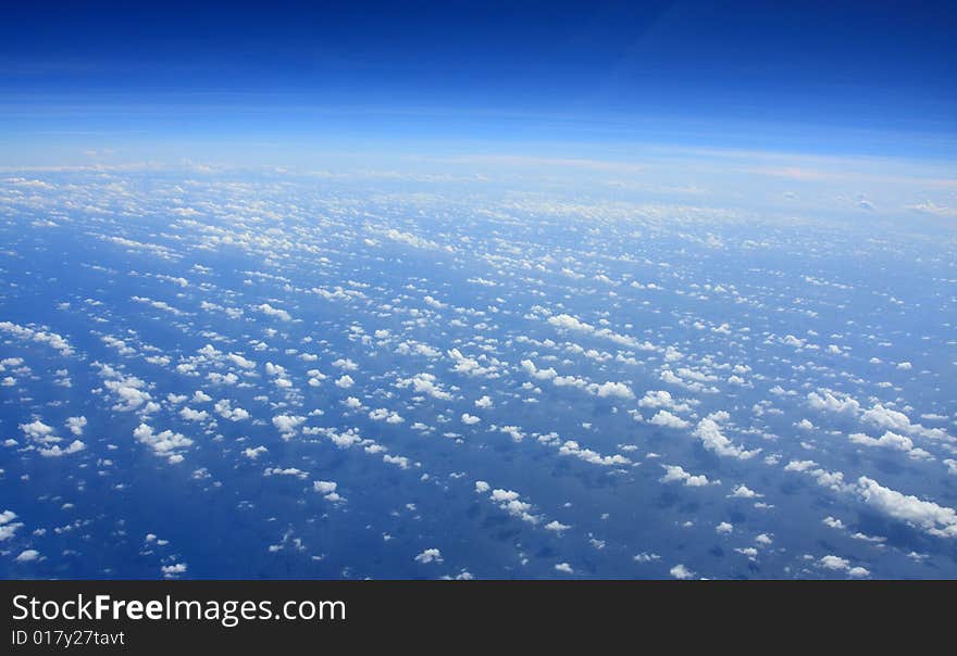 Clouds and sea