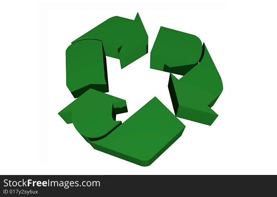 Abstract recycle symbol