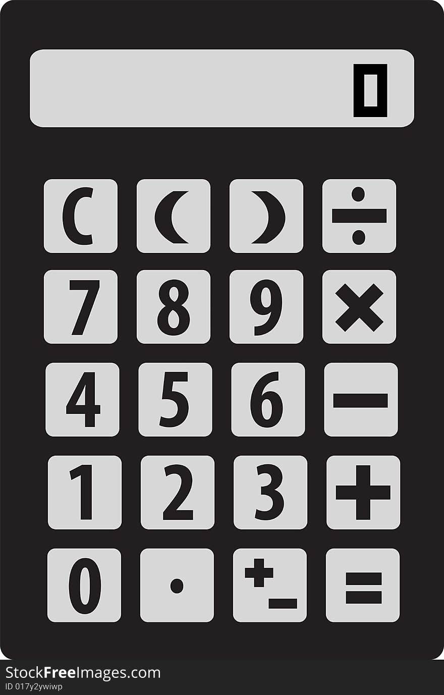 Illustration of a mathmatics calculator